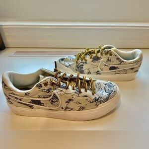 Size 7 Women’s - Nike Zoom Pogo Plus Premium - Blue/white Custom Laces